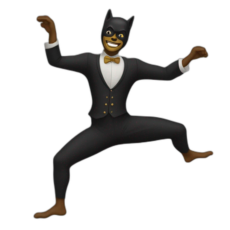 Homme chauve qui danse emoji