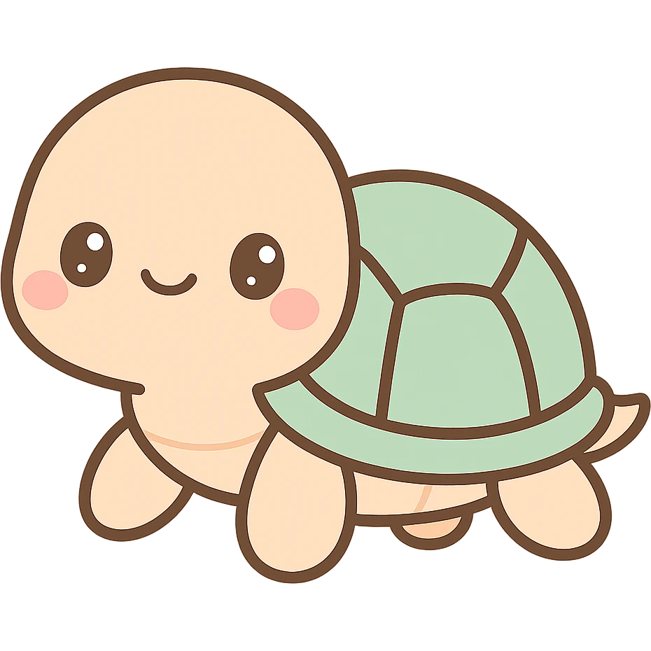 turtle kawaii style emoji