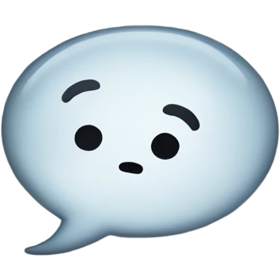 speech balloon emoji blank empty just the bubble balloon only with nothing inside. no text no faces. nothing emoji
