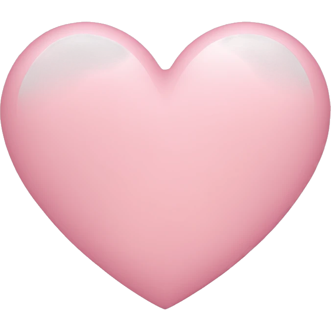 Light pink heart emoji