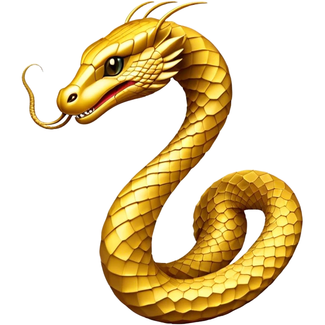 Cobra with hexagon structure emoji
