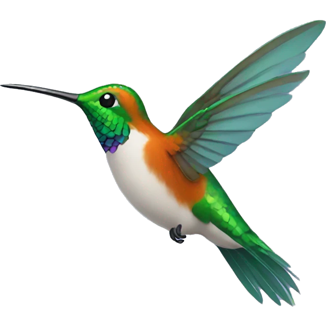 Hummingbird flying around  emoji