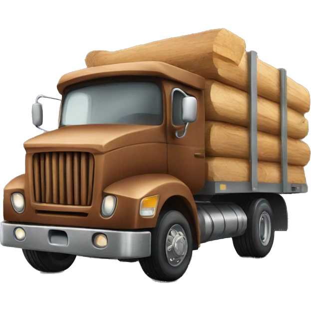 wood truck emoji