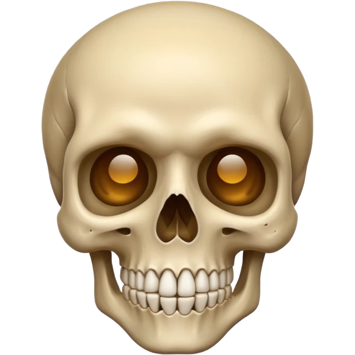 skull beige emoji