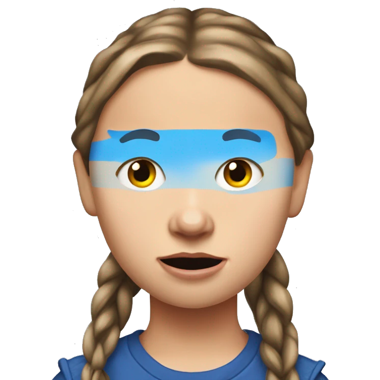 Greta thunberg arrested in a demonstraton emoji