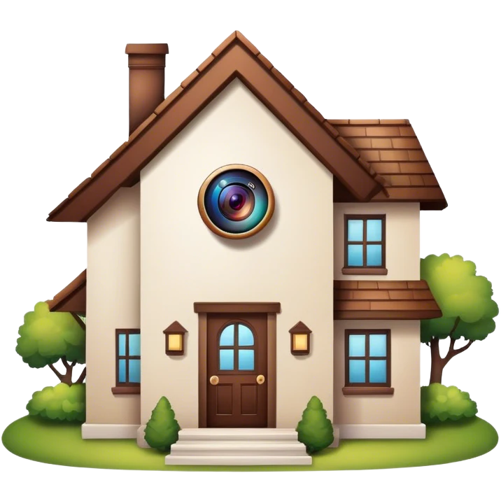 home with instagram logo emoji