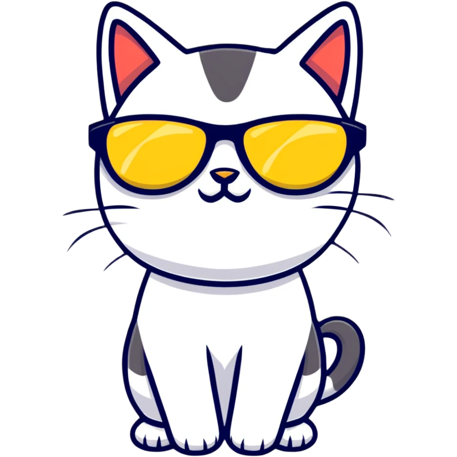 cat wearing sunglasses emoji