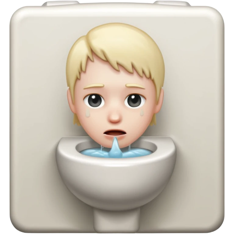 Make a head inside a toilet emoji