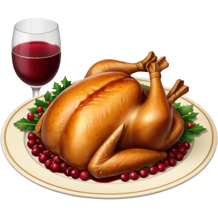 festive dinner plate emoji