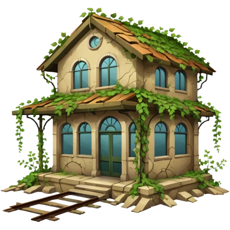 разрушеный вокзал emoji