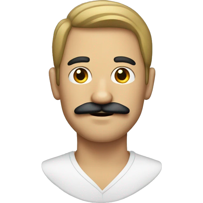 man with black mustaches emoji