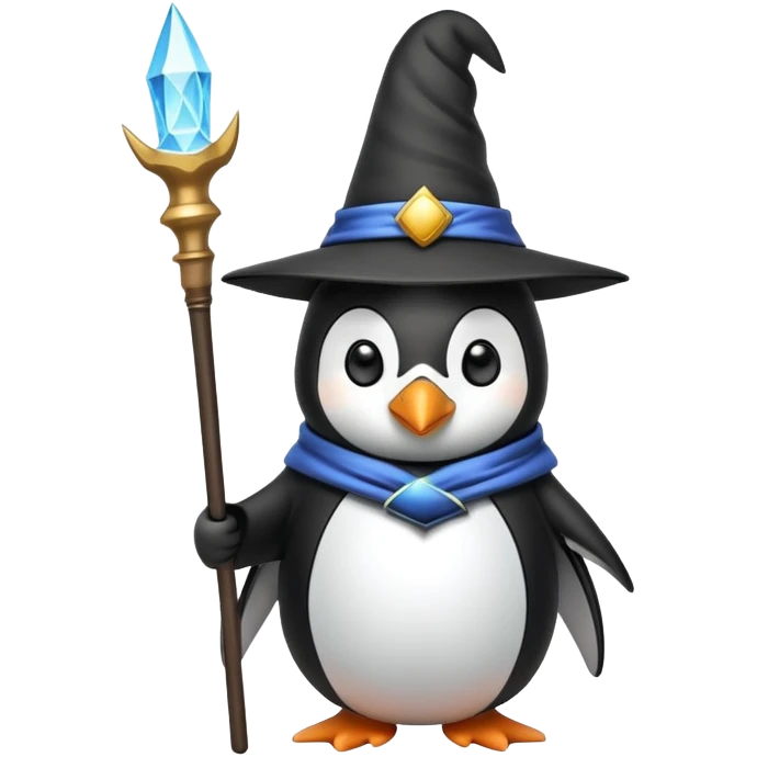 Penguin Wizard emoji