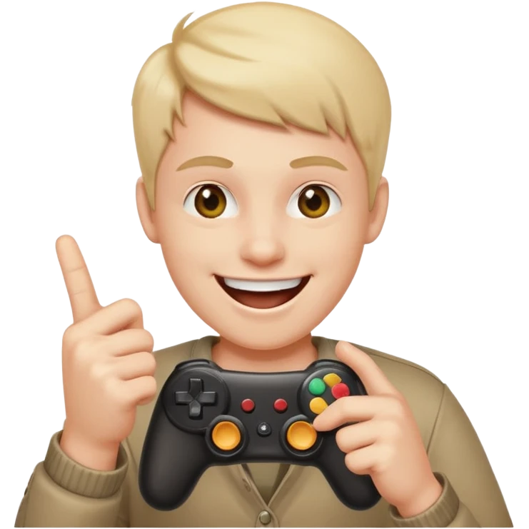 🖕+😂+🎮 emoji