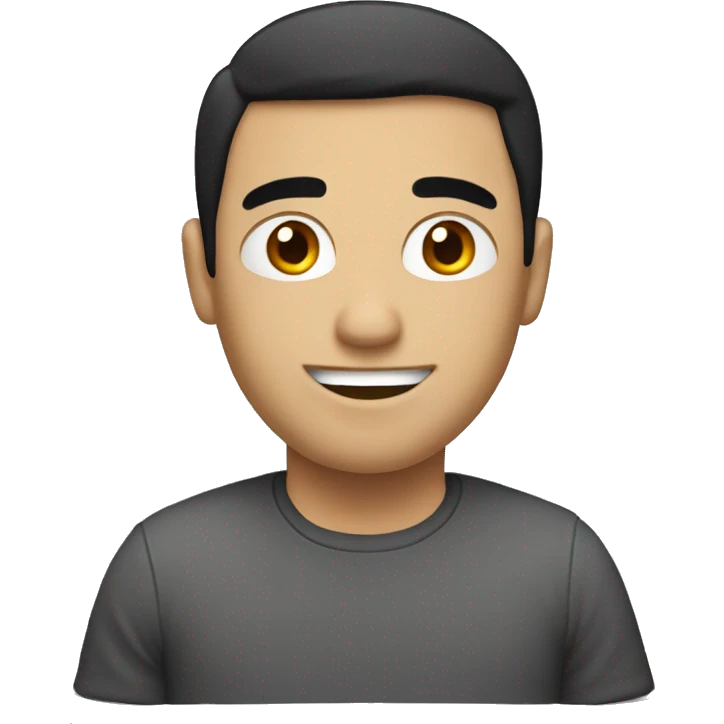 guy with short black haird, programer emoji