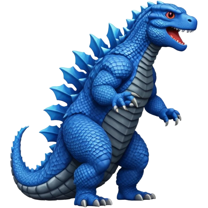 Godzilla blue emoji