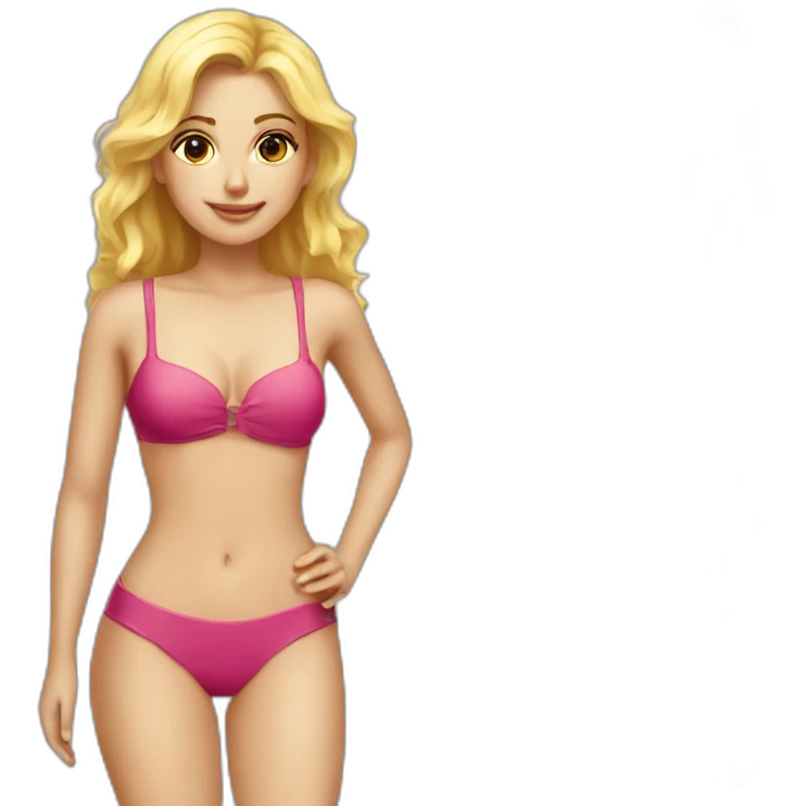 blonde-girl-hot-swimsuit emoji