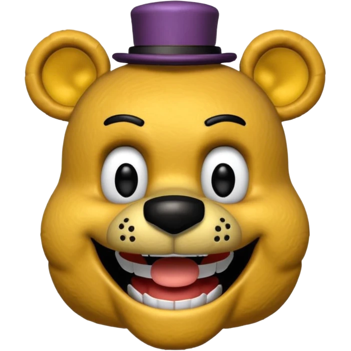 The head of Fredbear of five nights at Freddy emoji