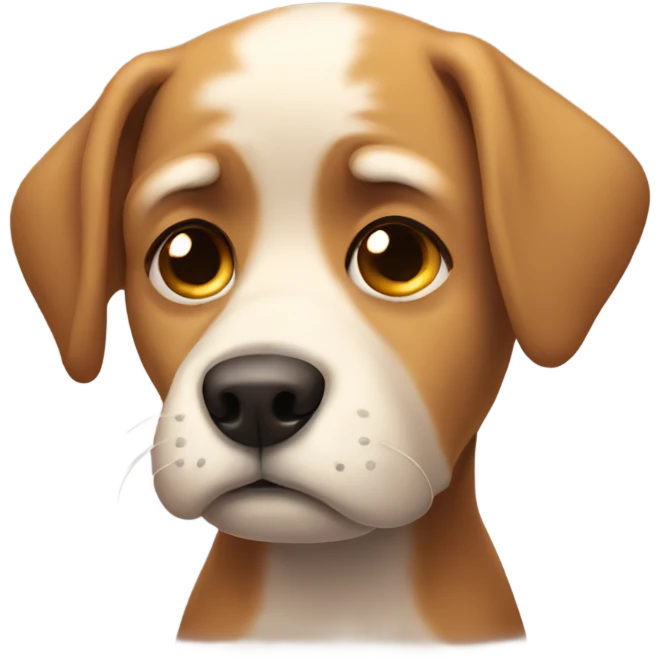 Sad dog emoji