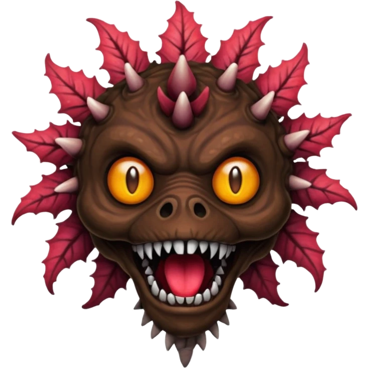 Сделай эмоджи в стиле очень странных дел а именно эмоджи демогоргона emoji