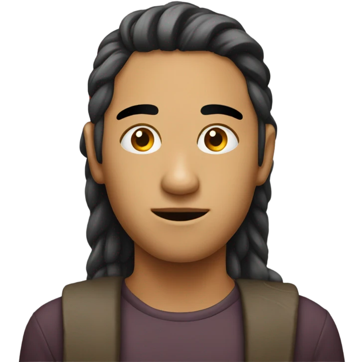 Person with head turning right and their eyes looking left emoji