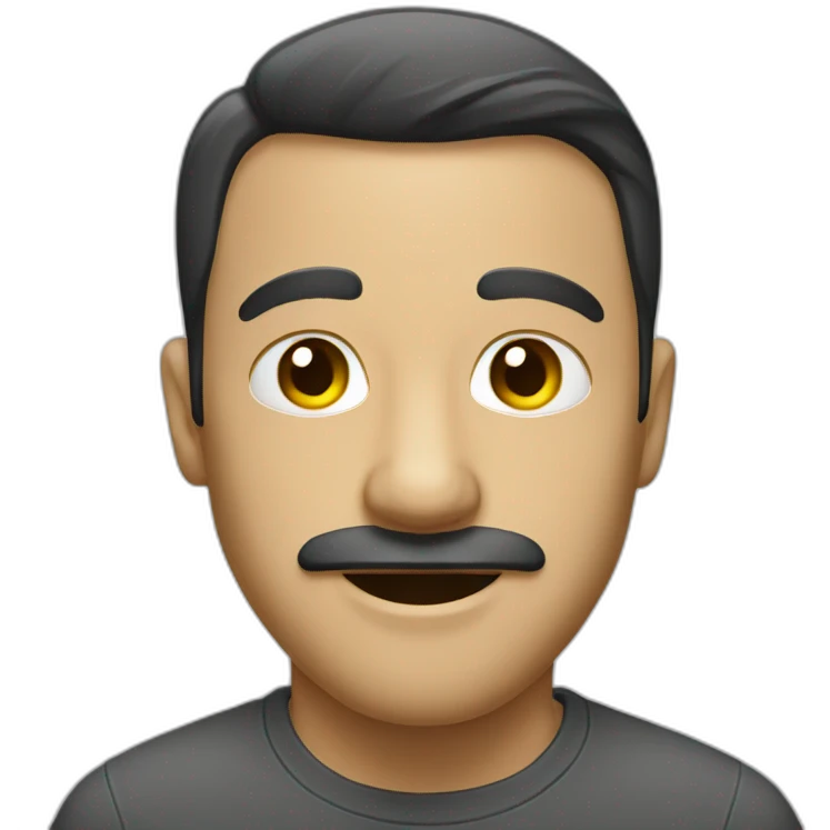Homme avec un nez ouvert emoji