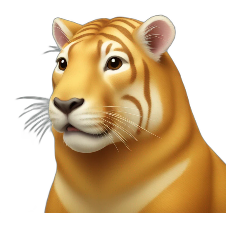 golden tiger Capybara emoji
