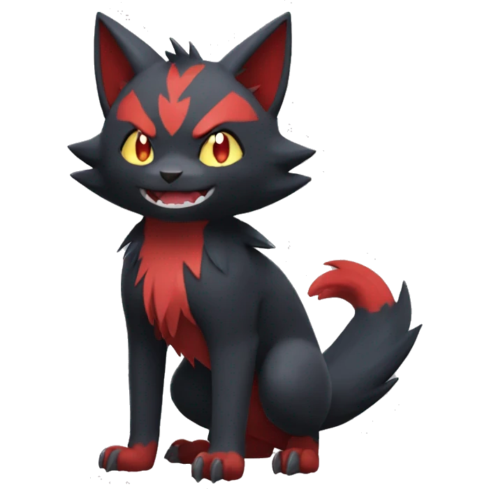 Litten-Zoroark full body emoji