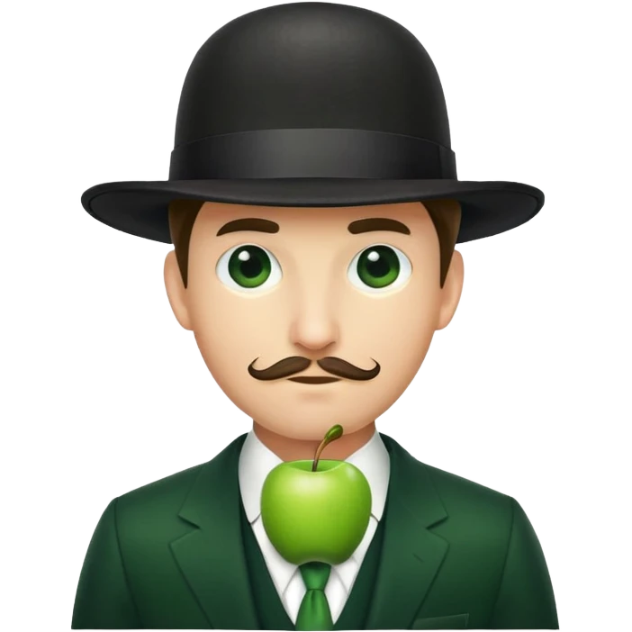 Magritte “the son of man”  emoji