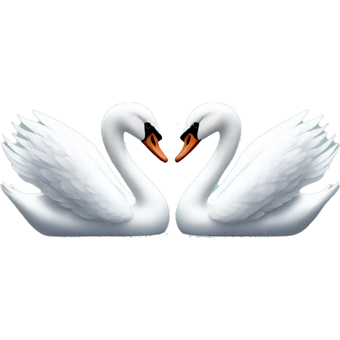 Swan couple emoji