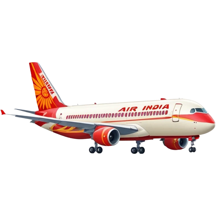 Air india taking off from airport emoji