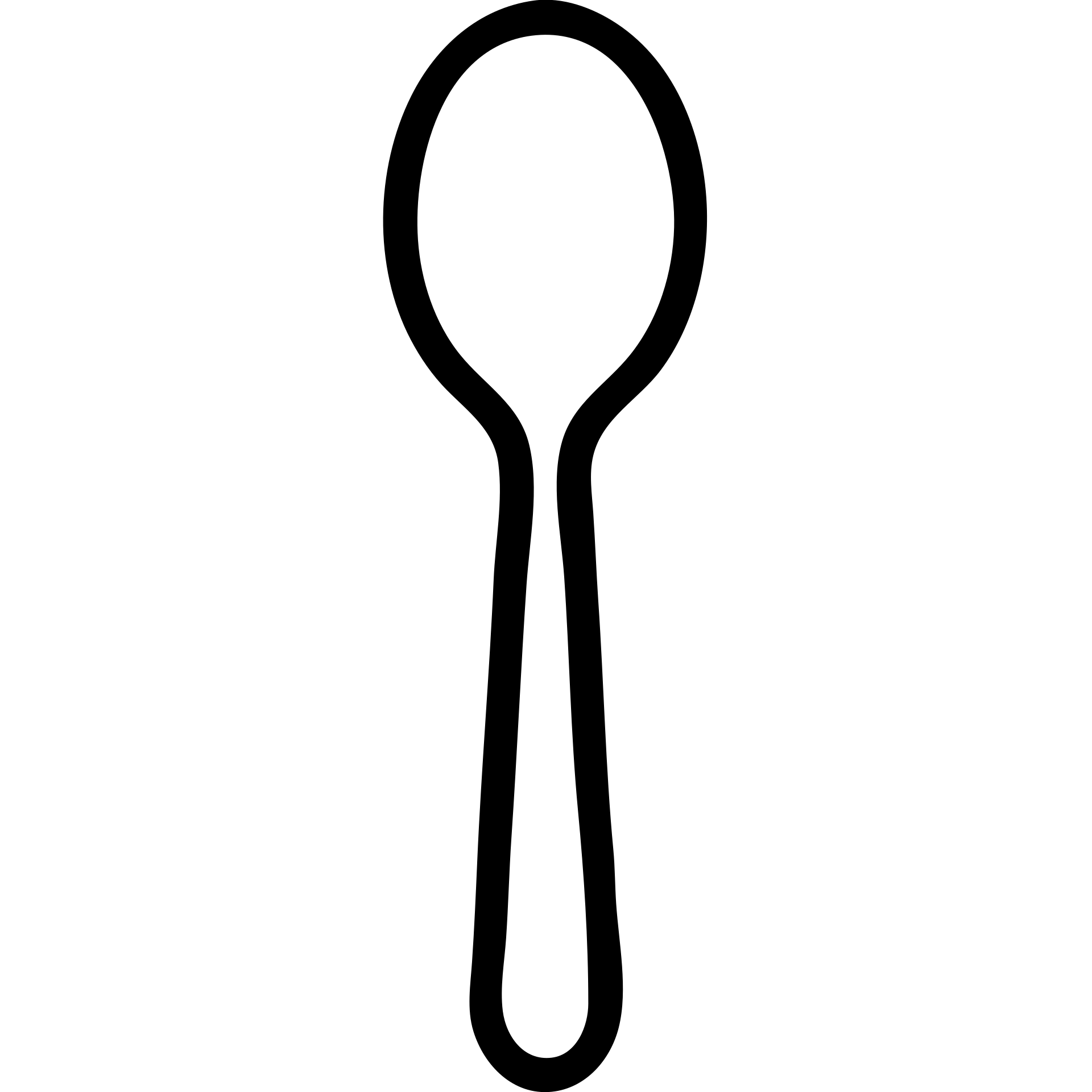 elegant and recognizable spoon icon, suitable for app icon emoji