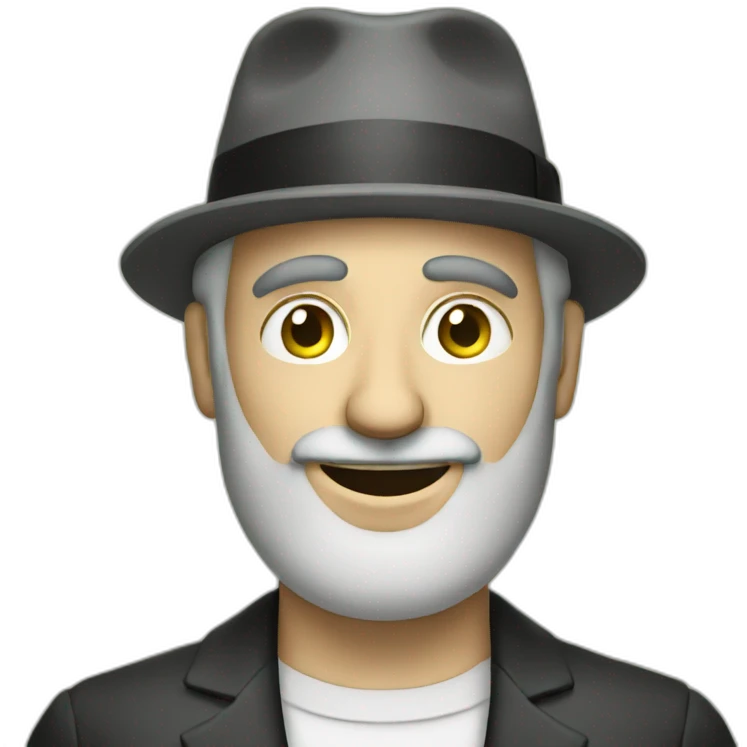 Jewish man with money emoji