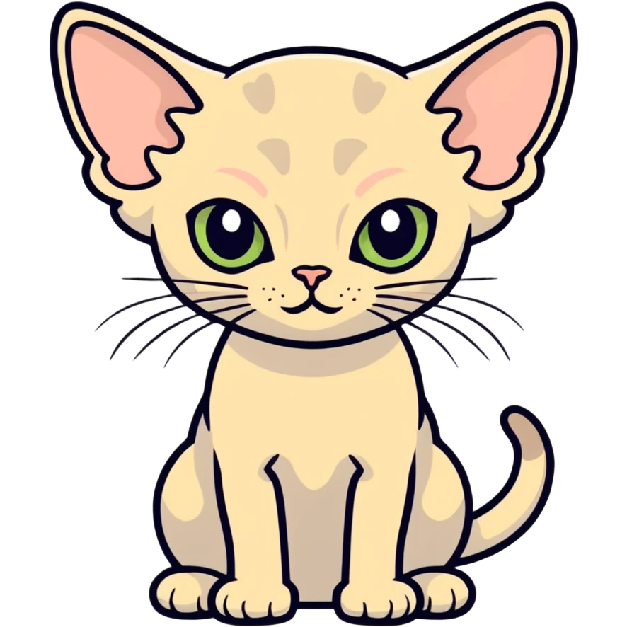 devon rex cat emoji