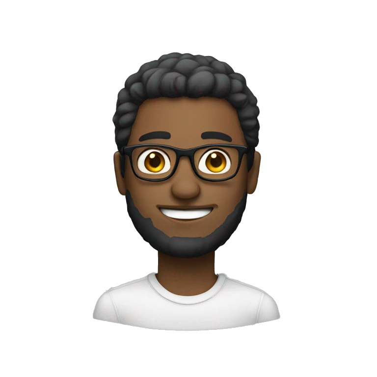 guy with glasses emoji