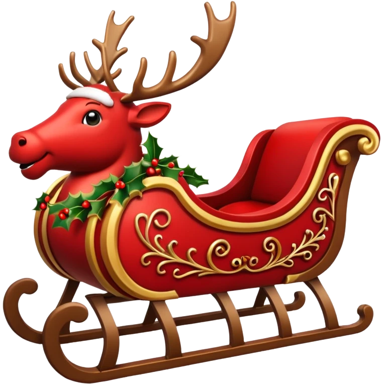 santa's sleigh emoji