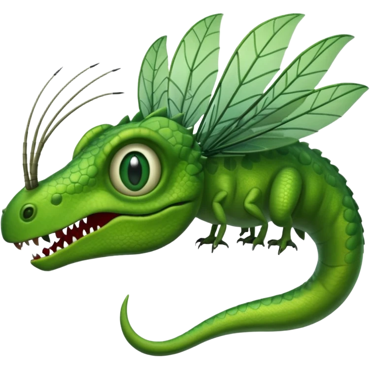 Mix of dinosaur and mosquito  emoji