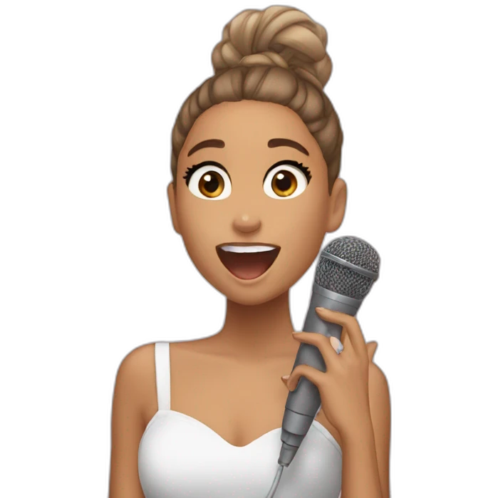 ariana grande singing emoji
