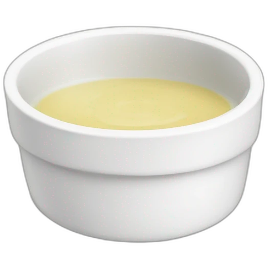 white sauce dipping dish emoji