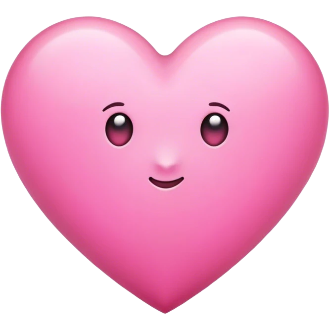 Pink heart  emoji
