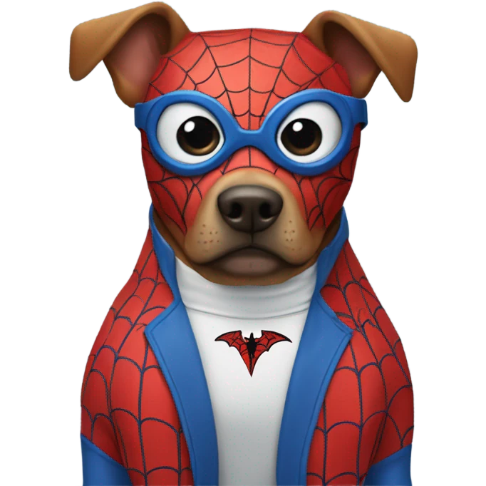 DOG in full SPIDER MAN emoji