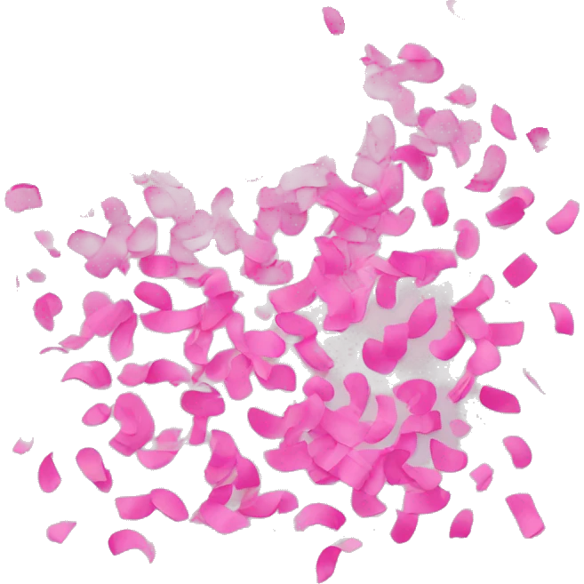 Pink confetti  emoji