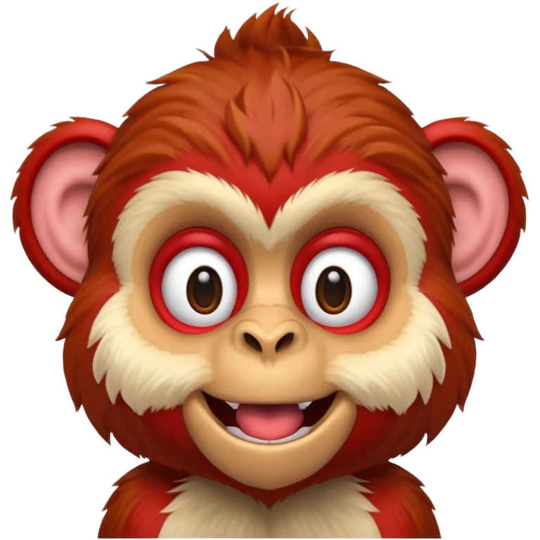 red circus monkey emoji