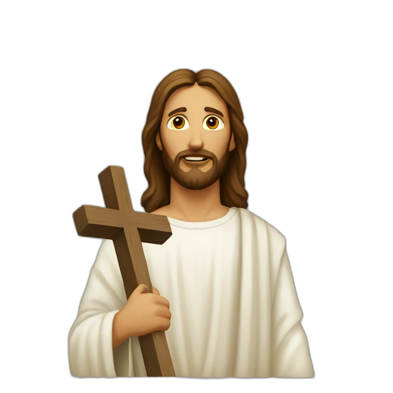 Jesus cross emoji
