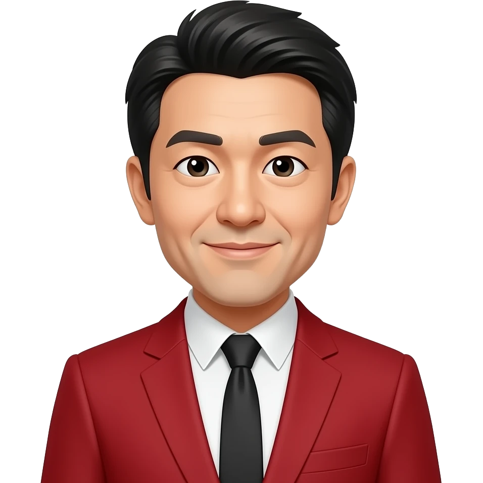 japanese man red suit emoji
