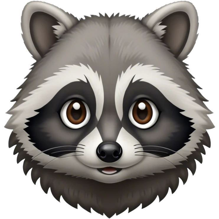cute little racoon  emoji