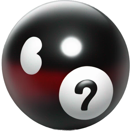 8 ball cherry emoji