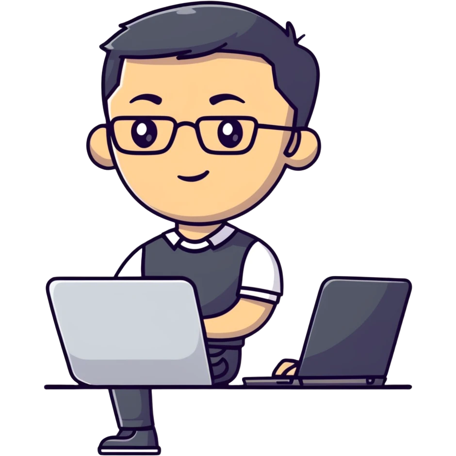 full body male teacher with attractive handsome face and stylish modern haircut in casual clothes holding a laptop emoji