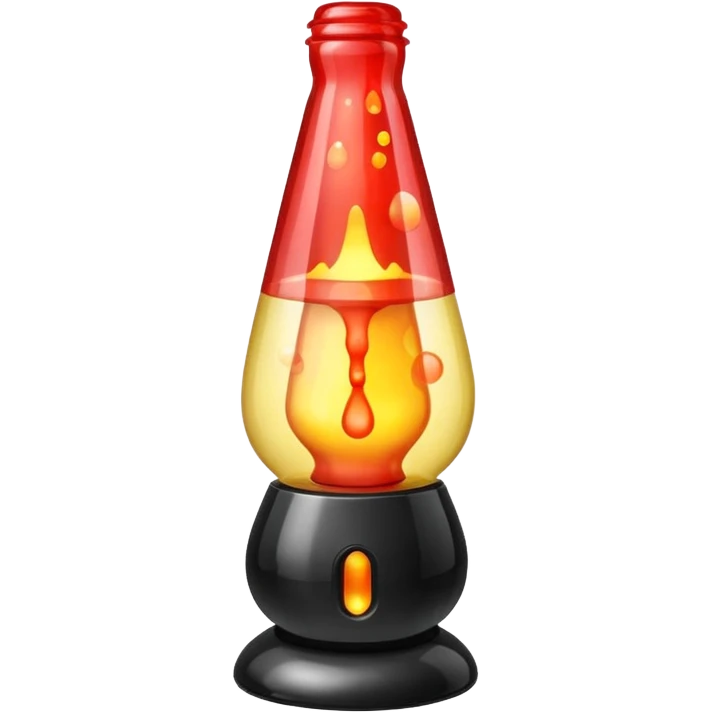 Black lava lamp  emoji