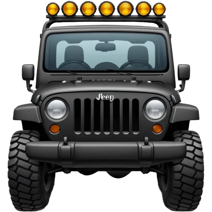 Black Jeep emoji