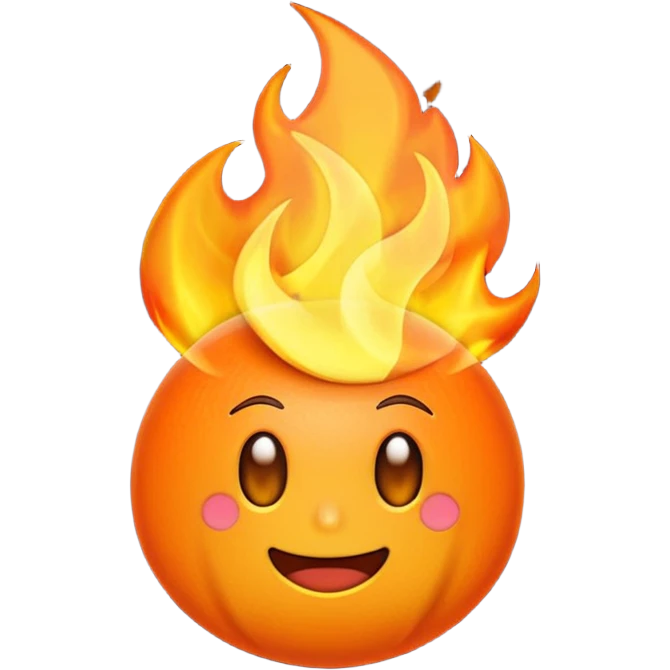 Hot fire  emoji